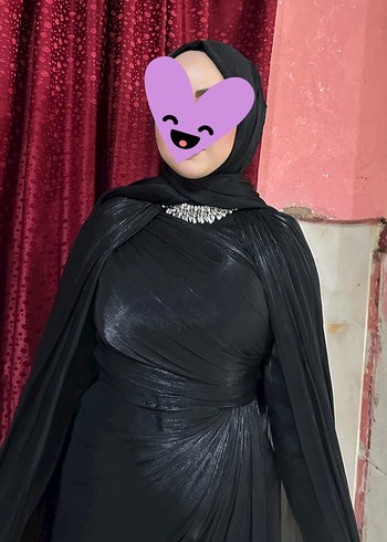 Siyah Abiye Elbise - Görsel 6