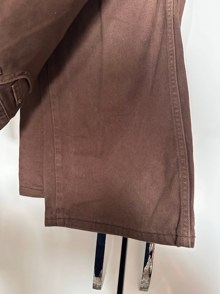 Düğmeli Kahverengi kot pantolon - Görsel 2