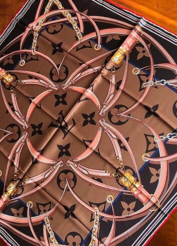 İthal ipek eşarp - Görsel 2