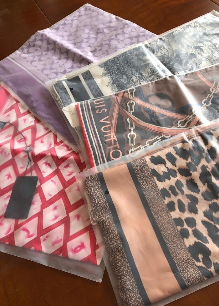 İthal ipek eşarp - Görsel 3