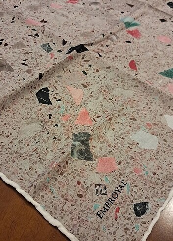 Emproyal kare pamuklu eşarp - Görsel 2