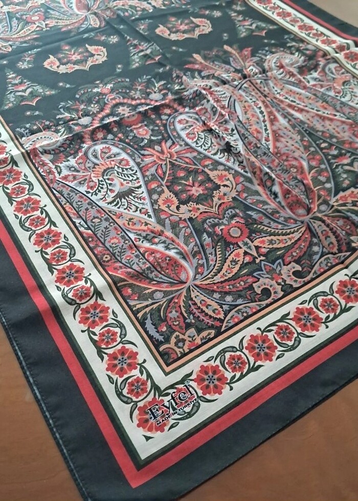 Yeni sezon etnik desen şal - Görsel 2