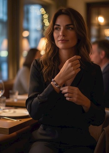 Doğaltaş ametist ve inci - Görsel 2