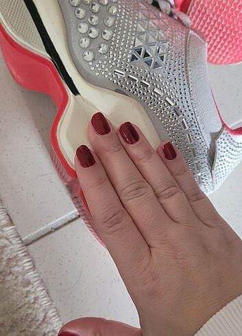 37 Beden gri Renk Taşlı spor ayakkabı