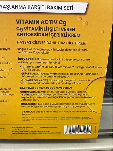 Beden Avene c serum set