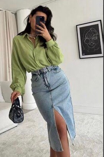 Zara kesim Kot etek