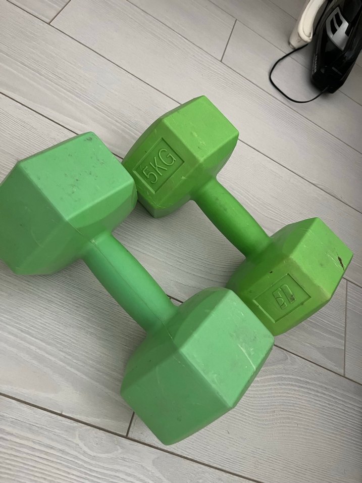 Yeşil 5 KG Dambıl Çift Set - Görsel 2