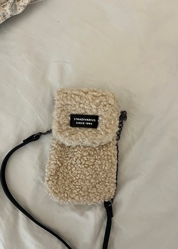 Stradivarius Kadın Bej Peluş Çanta - Görsel 2