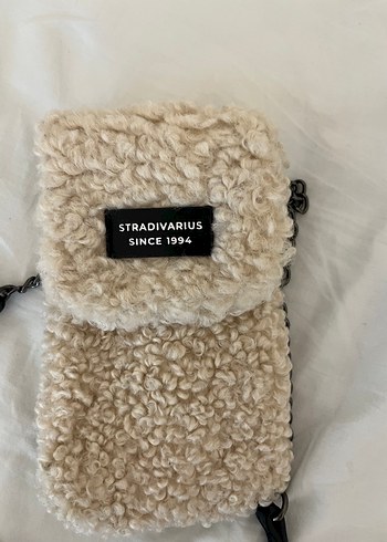 Stradivarius Kadın Bej Peluş Çanta - Görsel 3