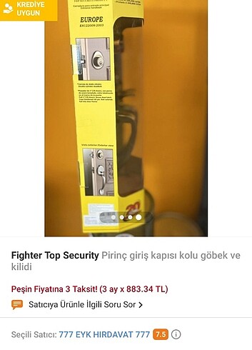 Beden Kapı kilidi takimi