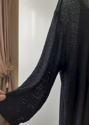 Ajurlu Siyah Hırka - Görsel 3