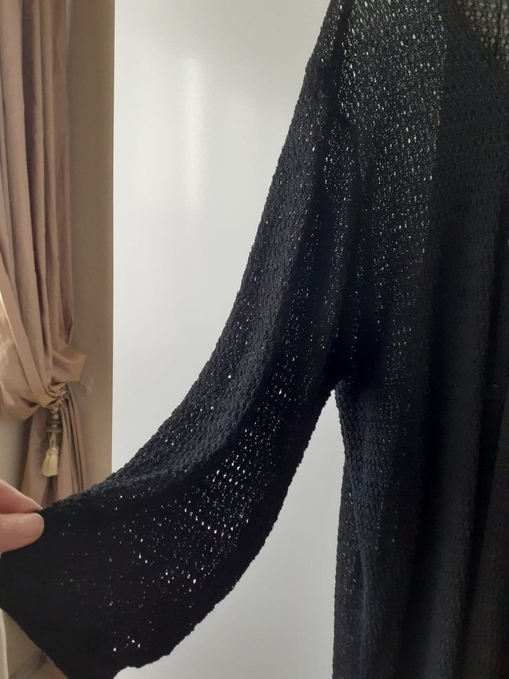 Ajurlu Siyah Hırka - Görsel 3