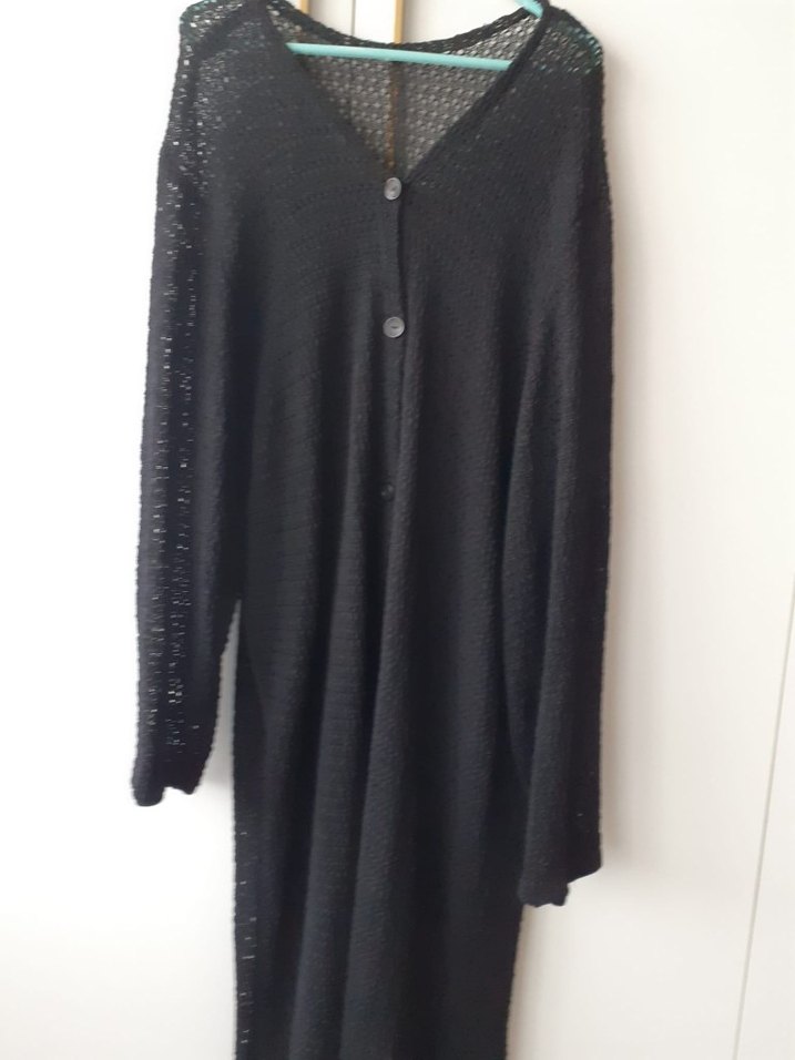 Ajurlu Siyah Hırka - Görsel 2