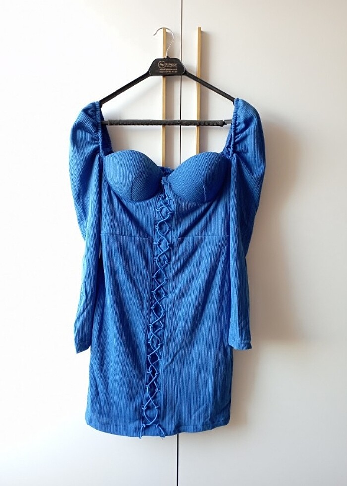 Drapeli Elbise  - Görsel 2