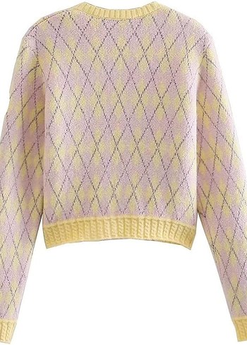 Sarı Nakışlı Hırka - Görsel 9