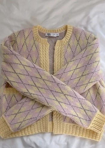 Sarı Nakışlı Hırka - Görsel 6