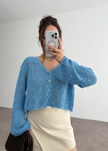 Ajurlu Salaş Hırka - Görsel 3