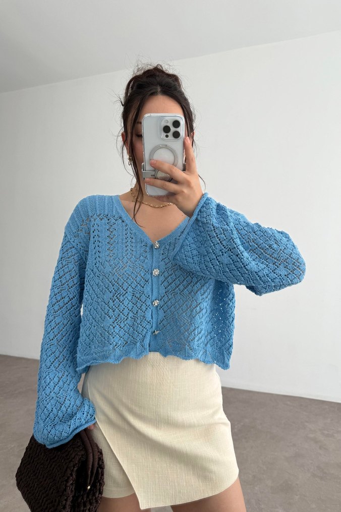 Ajurlu Salaş Hırka - Görsel 3