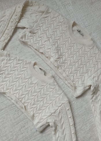 Bej Triko Bolero, Uzun Kollu, Boğazlı - Görsel 5