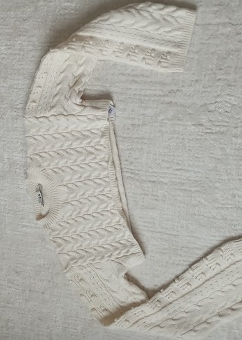 Bej Triko Bolero, Uzun Kollu, Boğazlı - Görsel 10