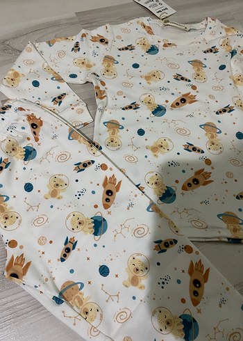 Uzun Kollu Baskılı Bebek Erkek Takımı - Görsel 4