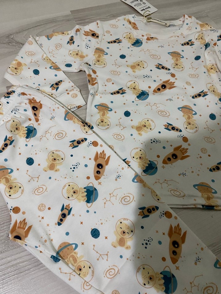 Uzun Kollu Baskılı Bebek Erkek Takımı - Görsel 4