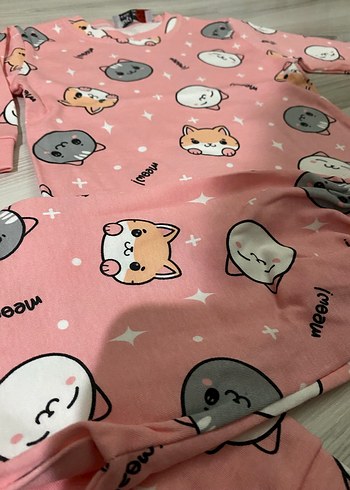 Pembe Baskılı pijama takımı - Görsel 3