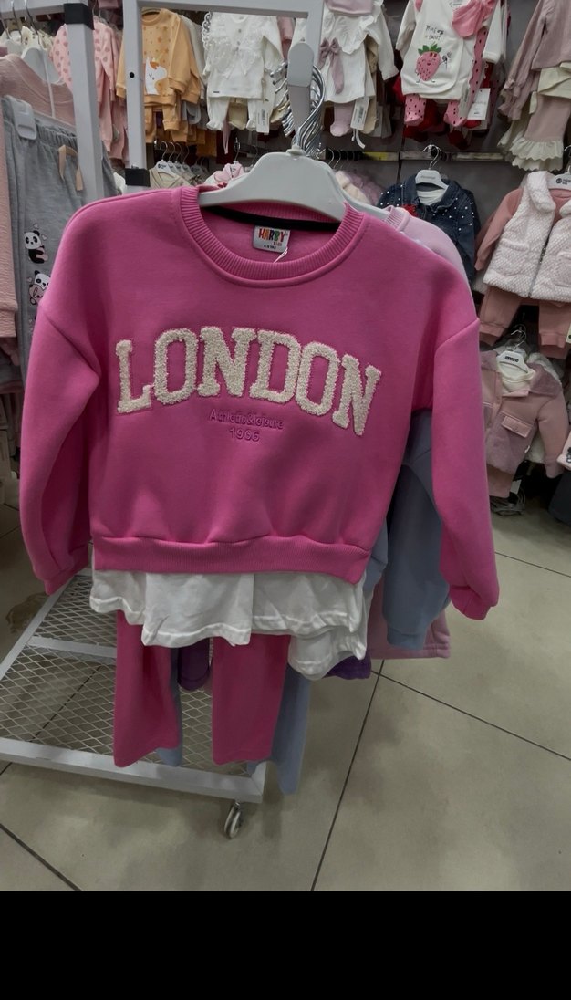 Pembe GAP Kız Sweatshirt Takımı - Görsel 2