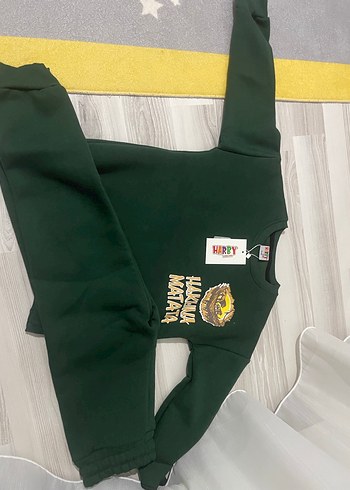 Erkek Çocuk Haki Baskılı Eşofman Takımı - Görsel 5