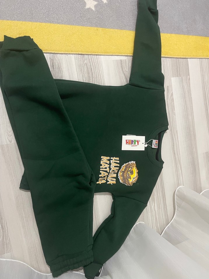 Erkek Çocuk Haki Baskılı Eşofman Takımı - Görsel 5