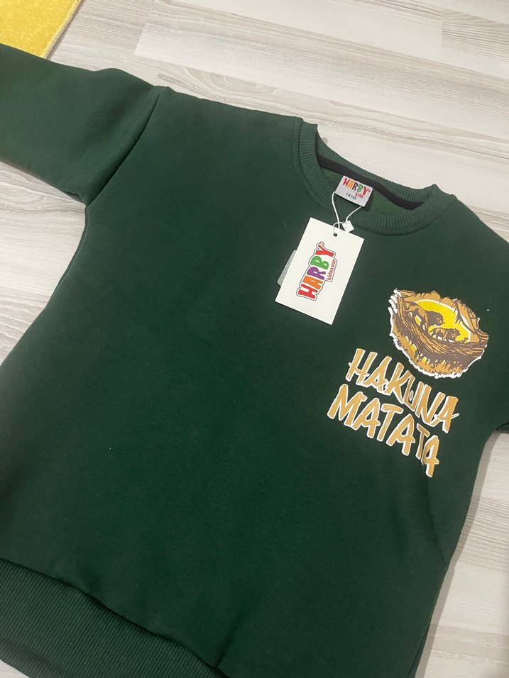 Erkek Çocuk Haki Baskılı Eşofman Takımı - Görsel 4