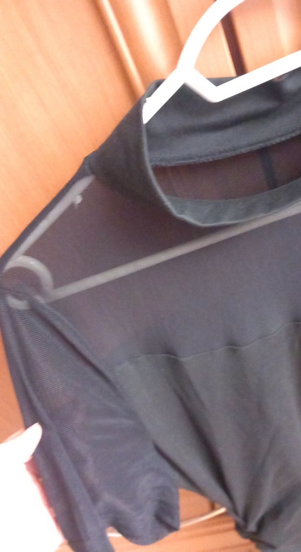 Siyah Drapeli Yüksek Likralı Elbise - Görsel 3