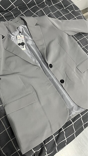 xs Beden gri Renk Blazer ceket