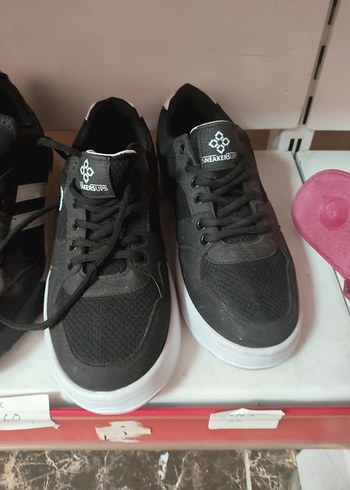 erkek Siyah Gri Spor Ayakkabı
