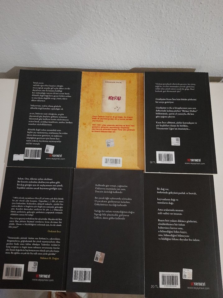 Ve Yayınevi Şiir Kitapları Seti(6 Kitap) - Görsel 2