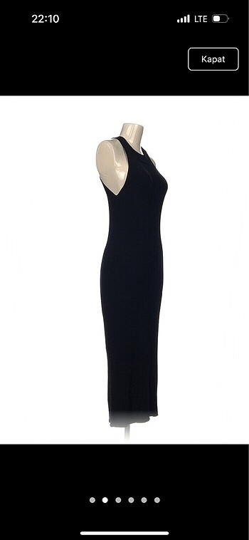 Massimo Dutti Massimo dutti siyah örme elbise