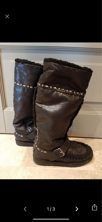 Nine west siyah uzun bot çizme