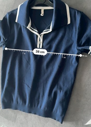 Yargıcı ince triko polo yaka bluz - Görsel 2