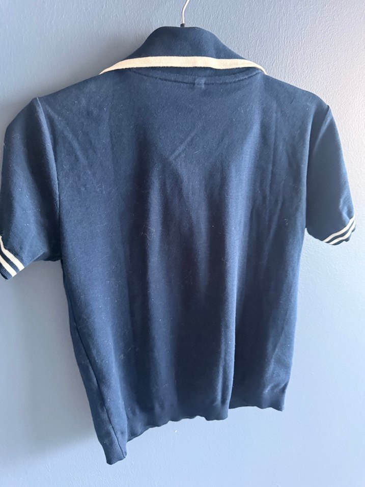 Yargıcı ince triko polo yaka bluz - Görsel 4