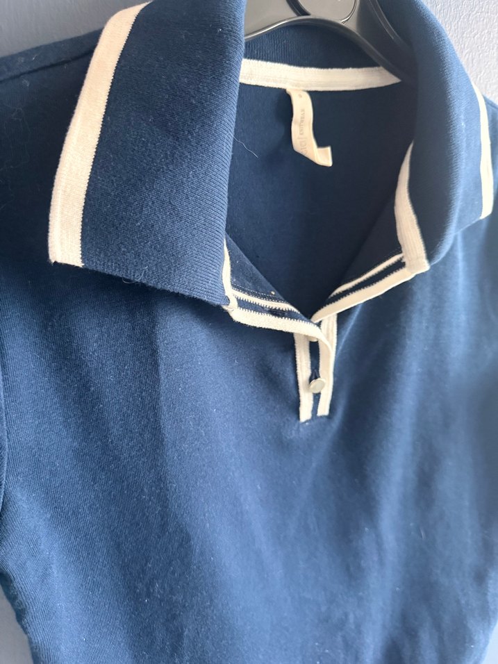 Yargıcı ince triko polo yaka bluz - Görsel 5