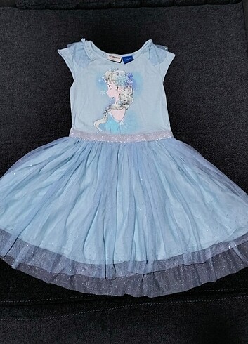 6-7 yaş Elsa elbise