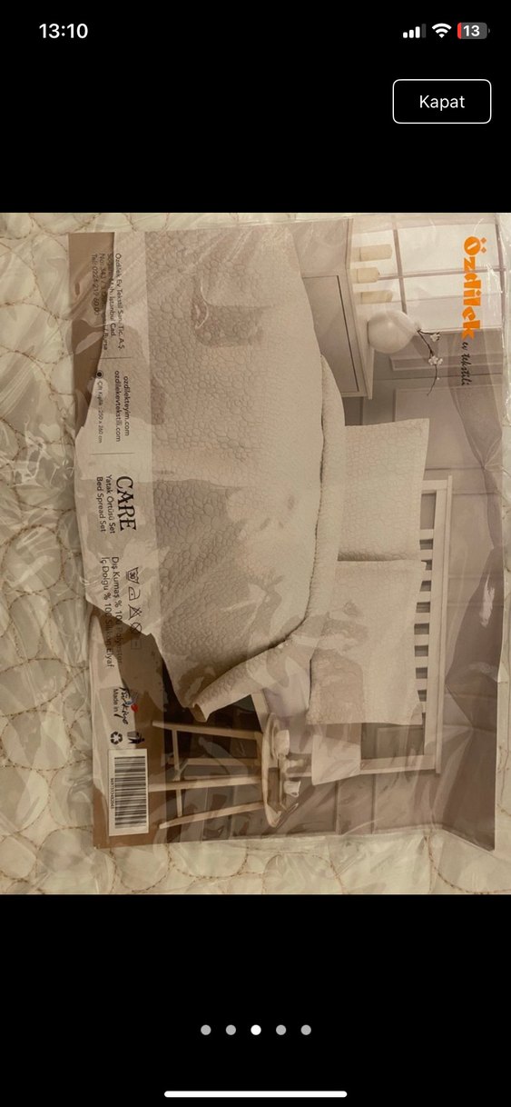 Özdilek Beyaz Düz Desenli Yatak Örtüsü - Görsel 3