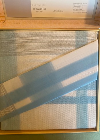 Özdilek Mavi Gri Desenli Pamuklu Nevresim Takımı - Görsel 2