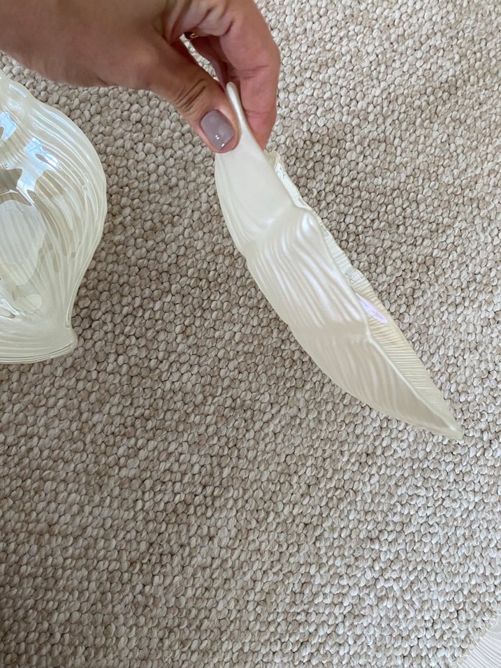 Beyaz Kabuk Şeklinde Seramik Tabaklar - Görsel 3