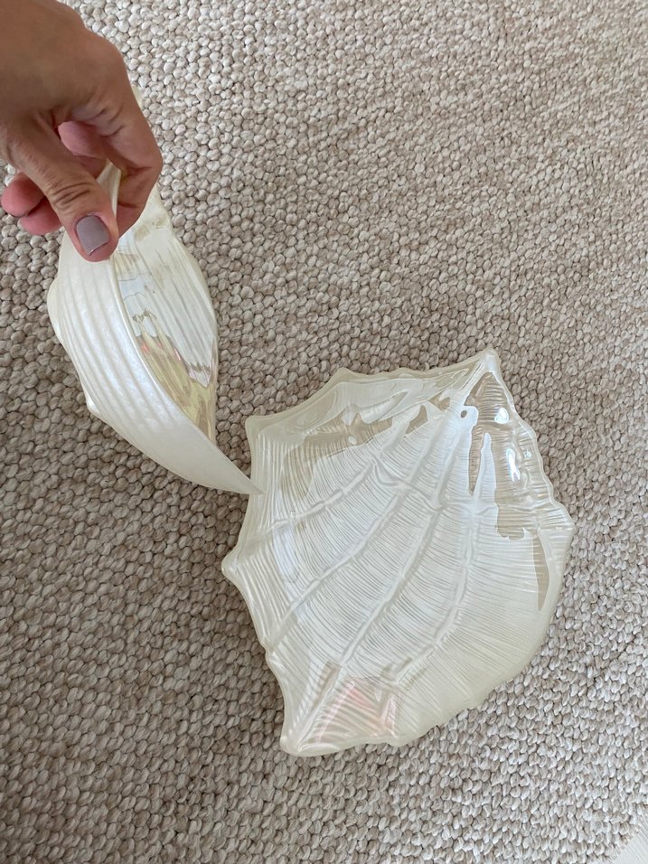 Beyaz Kabuk Şeklinde Seramik Tabaklar - Görsel 2