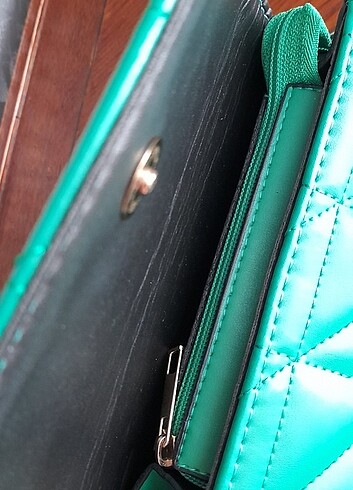 Kapitone Çanta Suni deri - Görsel 7