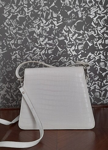 ELLE marka beyaz Çanta suni deri - Görsel 4