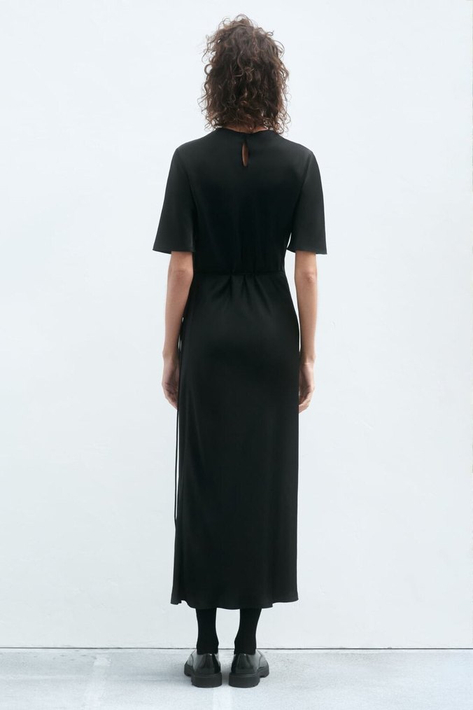 ZW COLLECTION KRUVAZE SATEN ELBİSE - Görsel 3