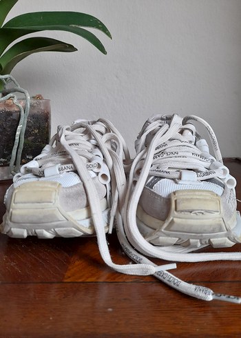 Dolce & Gabbana Beyaz Bağcıklı Kadın Spor Ayakkabı - Görsel 5