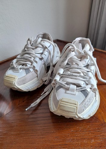 Dolce & Gabbana Beyaz Bağcıklı Kadın Spor Ayakkabı - Görsel 10